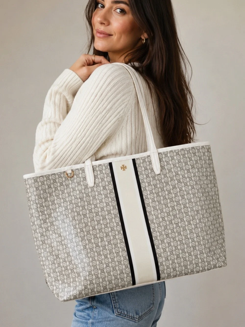 Tory Burch Gemini Link Tote Bag Purse